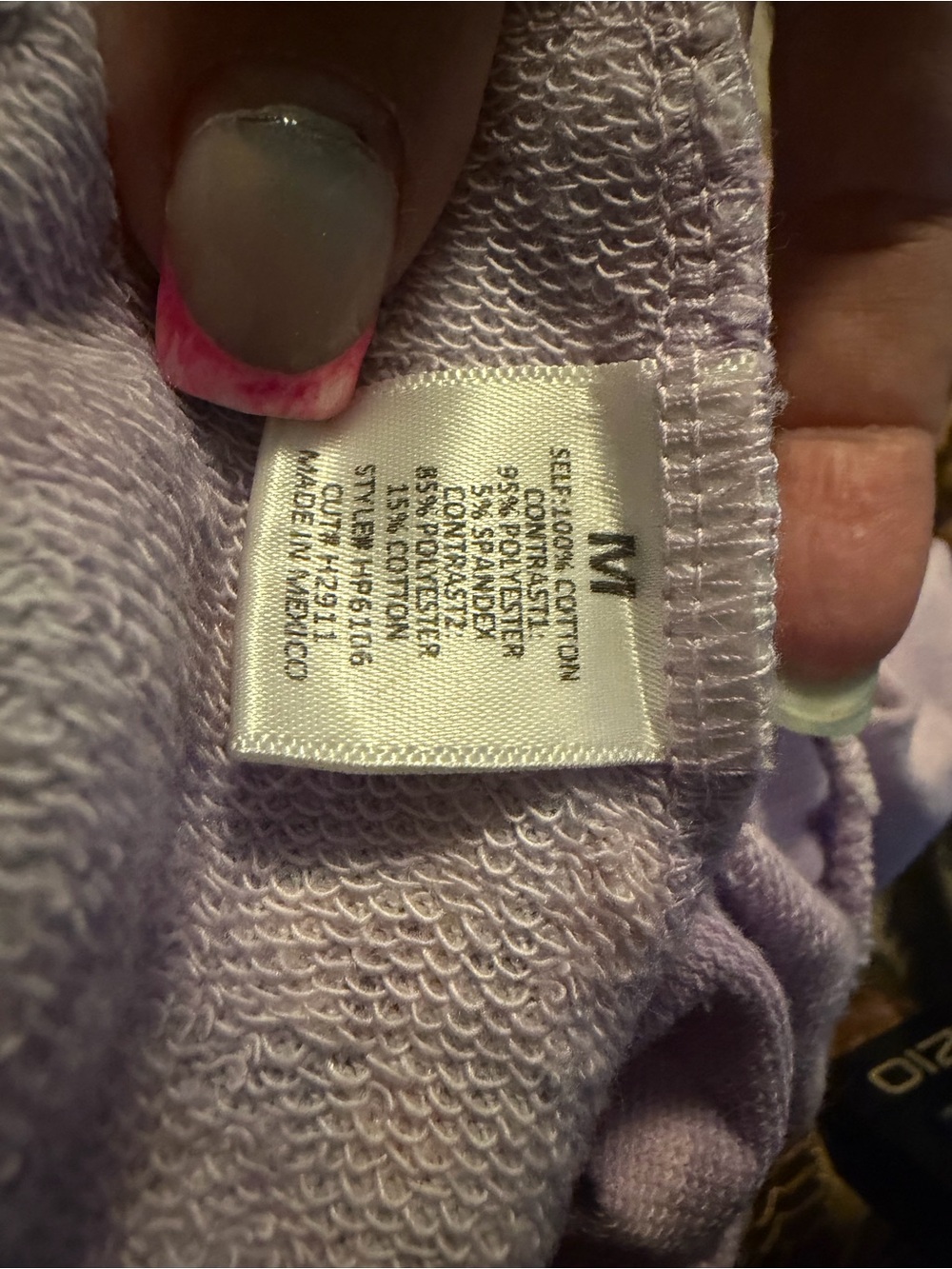 Boho Lavender Patchwork Wide-Leg Pants - Picture 5 of 5